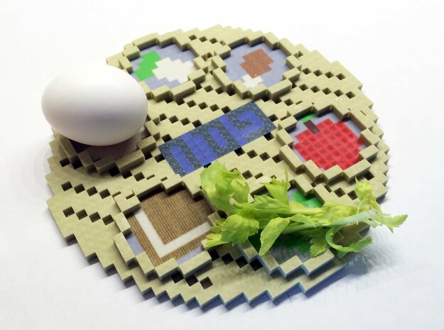 Minecraft Passover Plate in Full Color Sandstone