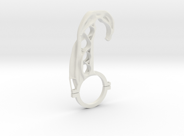 Steering Wheel Hook in White Natural Versatile Plastic