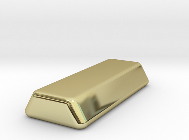 Custom 1 oz gold ingot in 18K Yellow Gold