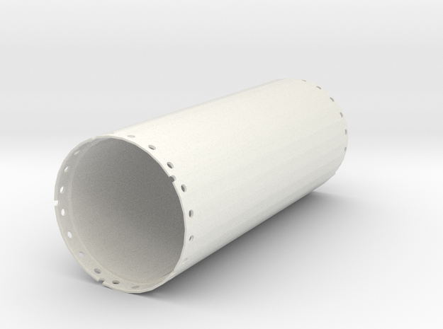 Casing joint 2000mm, length 5,00m in White Natural Versatile Plastic