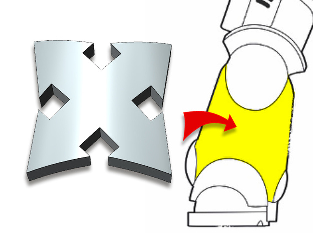 20x Assault 1 - Small Bent Insignias in Tan Fine Detail Plastic
