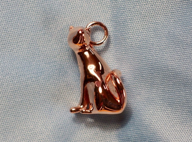 cat_005 in 14k Rose Gold Plated Brass