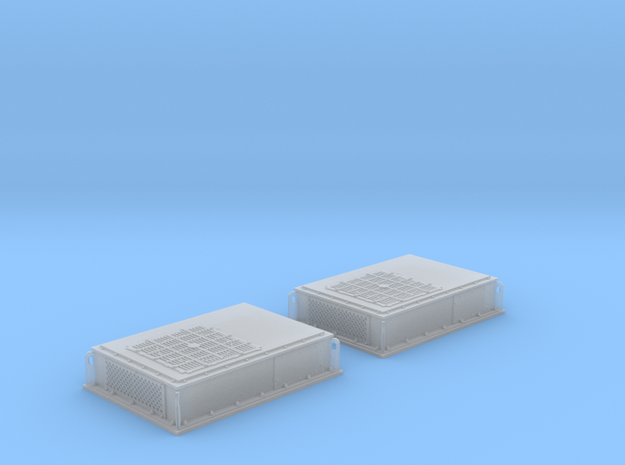 Rooftop-Mounted Air Conditioner Units (O scale) in Smoothest Fine Detail Plastic