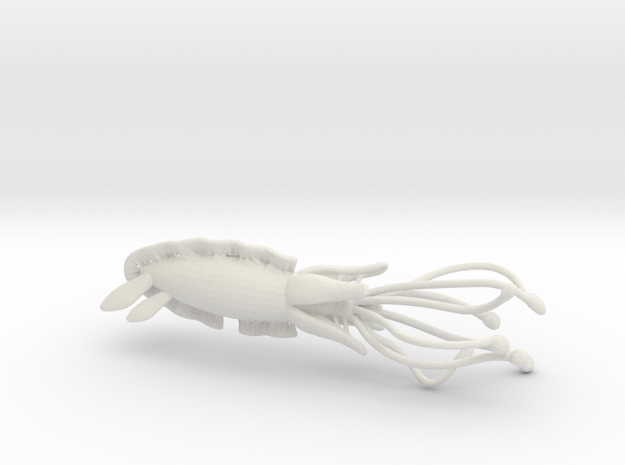 ! - Space Monster - Concept C  in White Natural Versatile Plastic