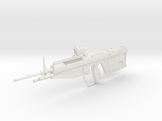 1:6 M392 Marksman Rifle (DMR) - Halo  in White Natural Versatile Plastic