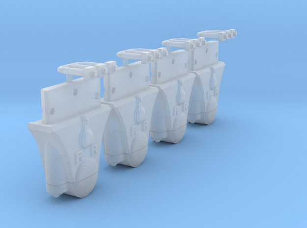 AB02 Split FR Wagon Axleboxes (SM32) in Smooth Fine Detail Plastic