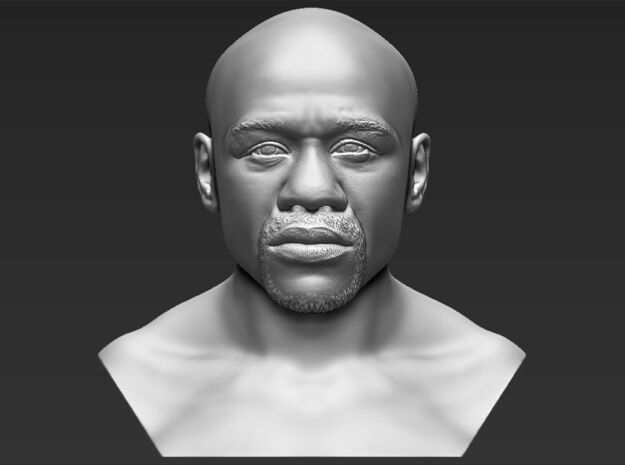 Floyd Mayweather bust in White Natural Versatile Plastic