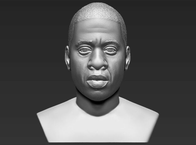 Jay-Z bust in White Natural Versatile Plastic