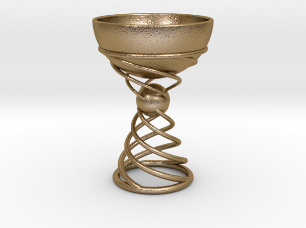 The Goblet in Polished Gold Steel