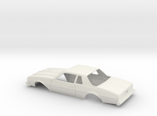 1/25 1977-78 Chevrolet Impala Coupe Body in White Natural Versatile Plastic