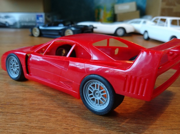 F40 GTE Enkei in Clear Ultra Fine Detail Plastic
