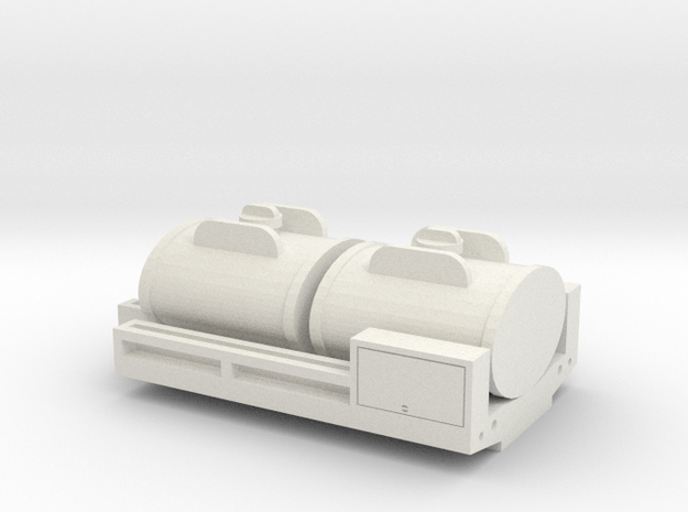 1/87 Scale CCKW Fuel Tanks in White Natural Versatile Plastic