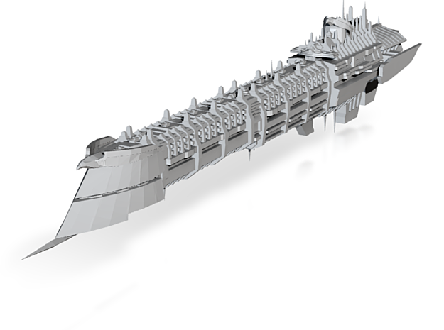 Imperial Legion Long Cruiser - Armament Concept 14 in Tan Fine Detail Plastic