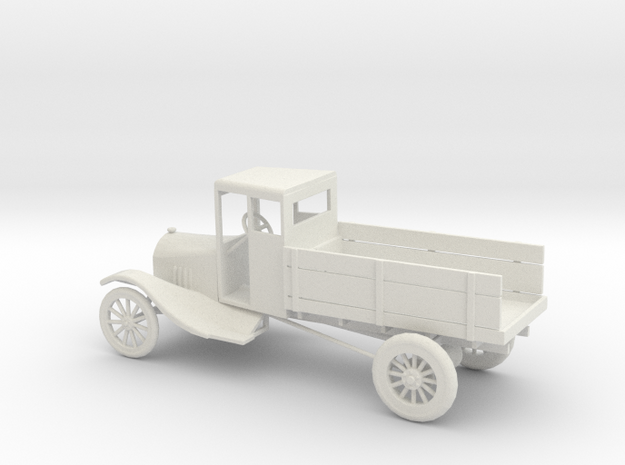 1/48 Scale Model T Open Truck in White Natural Versatile Plastic