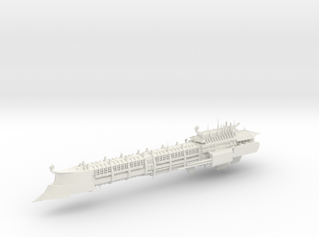 Imperial Legion Long Cruiser - Armament Concept 16 in White Natural Versatile Plastic