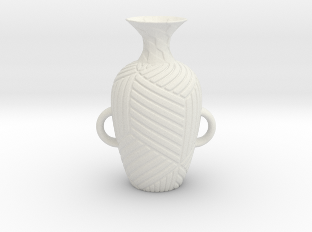 Vase 182Inc in White Natural Versatile Plastic