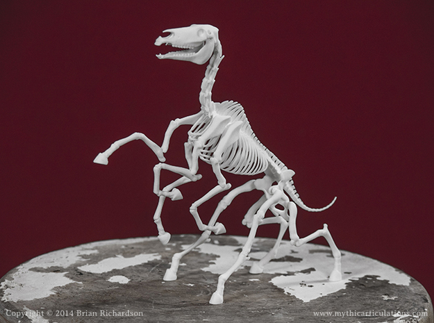 Sleipnir Skeleton in White Natural Versatile Plastic