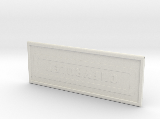 Tailgate for Stepside Bed for RC4WD K5 Blazer Body in White Natural Versatile Plastic