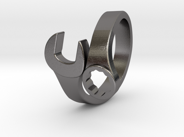 Combination Wrench Ring in Polished Nickel Steel: 7.5 / 55.5