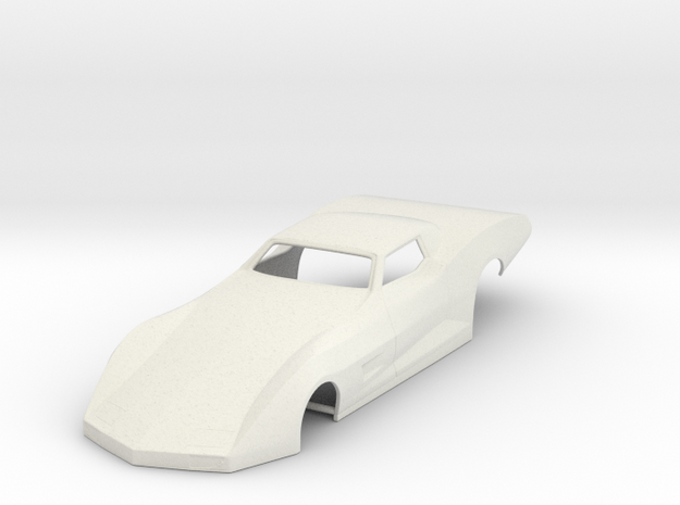 79 Corvette Pro Modified/VR Extreme Slot Car Body in White Natural Versatile Plastic
