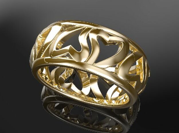 Heart of Eternity　ring in 14K Yellow Gold