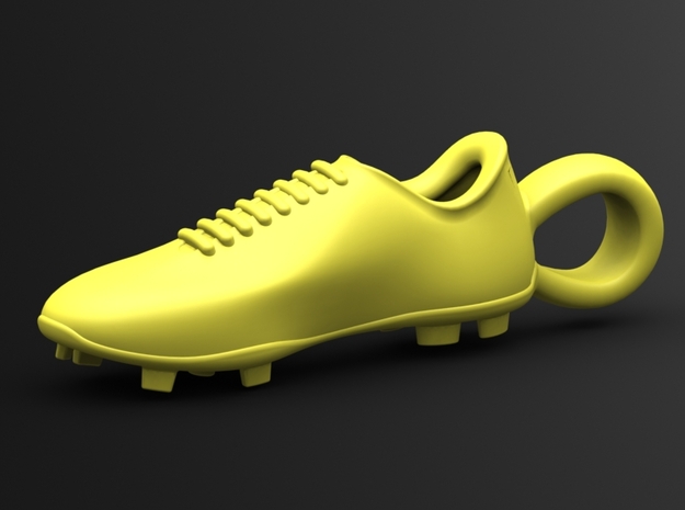 Soccer shoe in White Natural Versatile Plastic