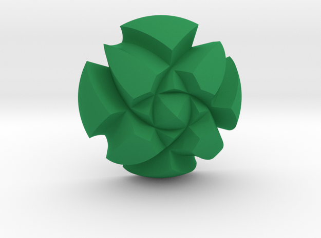 Ring Loft4 (Top) in Green Processed Versatile Plastic
