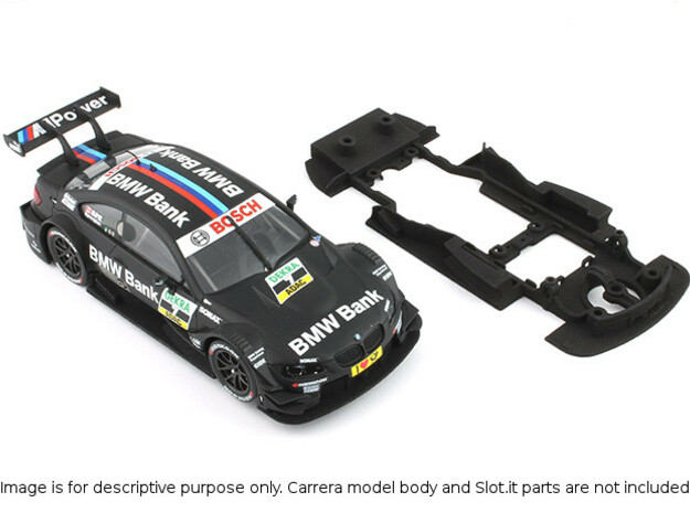  S02-ST3 Chassis for Carrera BMW M3 DTM SSD/LMP in White Processed Versatile Plastic