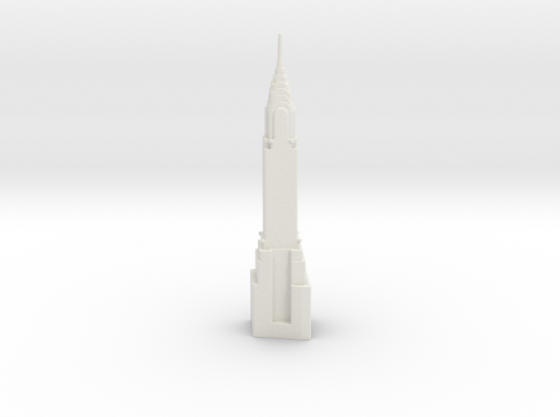 Chrysler Building - New York (6 inch) in White Natural Versatile Plastic