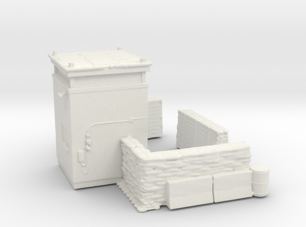 Concrete Watchtower in White Natural Versatile Plastic