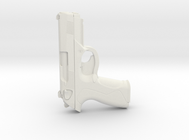 1:3 Miniature Beretta PX4 Storm Gun in White Natural Versatile Plastic