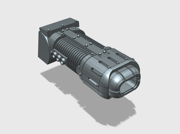 Vegaram SteamRuss Turret Weapon: Plasma-cutioner in Tan Fine Detail Plastic