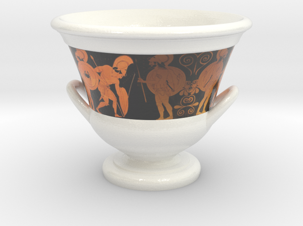 Euphronius Krater Cofee Cup in Glossy Full Color Sandstone