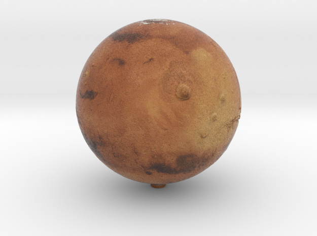 Mars /12" Earth globe addon in Natural Full Color Sandstone