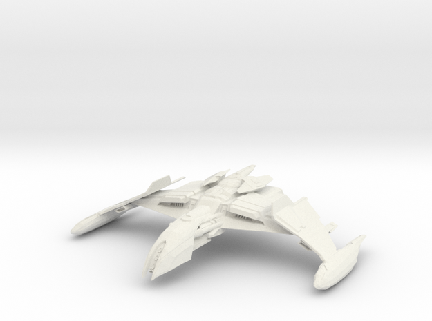 Romulan Gerdor Class B WarBird in White Natural Versatile Plastic