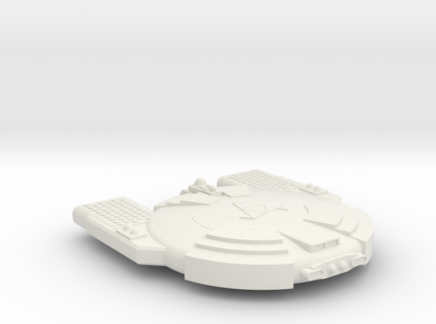 3788 Scale Andromedan Python Satellite Ship SRZ in White Natural Versatile Plastic