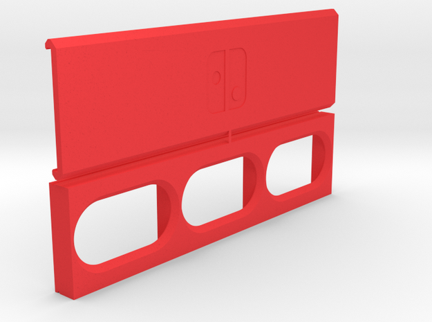 Switch Cartridge Travel Case in Red Processed Versatile Plastic
