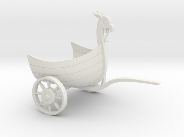 BoatChariotFull - 28mm in White Natural Versatile Plastic