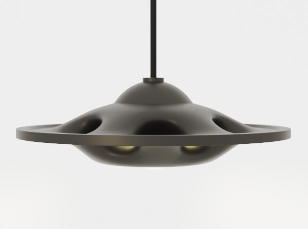 UFO Pendant Light Type A in Black Natural Versatile Plastic: Extra Small