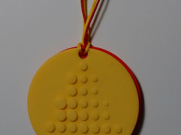 Parametric Circles in Yellow Processed Versatile Plastic