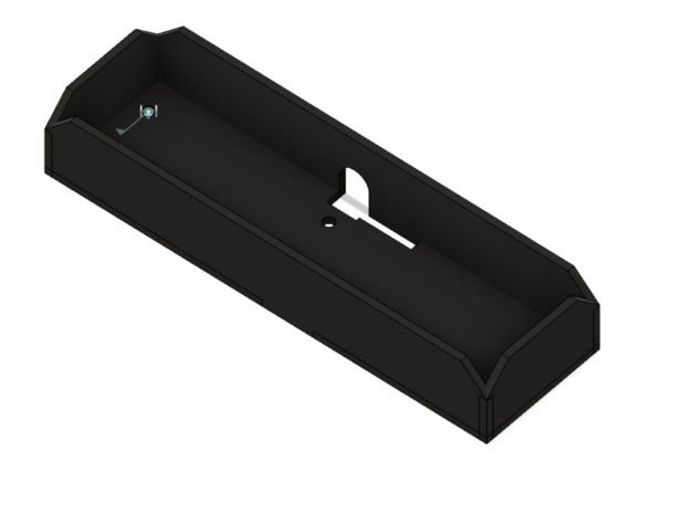 Vaterra Ascender battery tray  in Black Natural Versatile Plastic