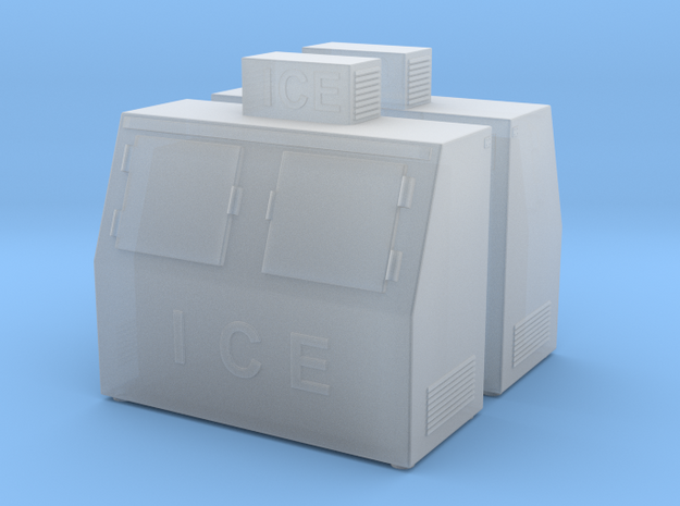 Ice Machine 01. HO Scale (1:87) in Tan Fine Detail Plastic