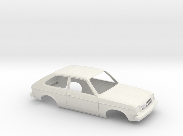 1/16 1975-82 Chevrolet Chevette Shell in White Natural Versatile Plastic