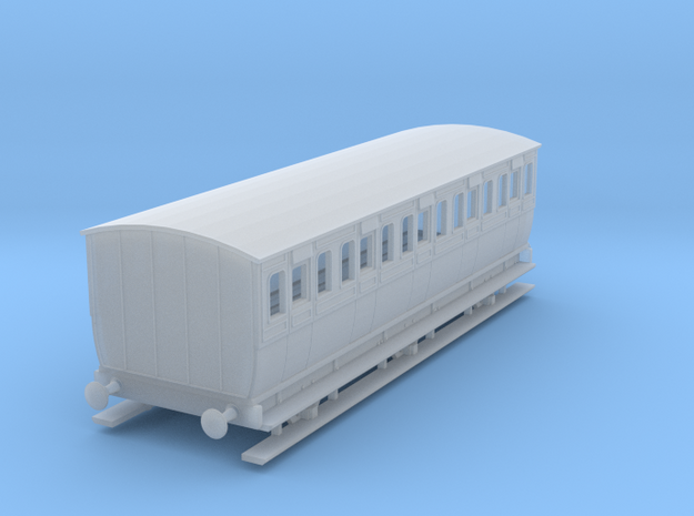 0-148fs-mgwr-6w-3rd-class-coach in Smooth Fine Detail Plastic