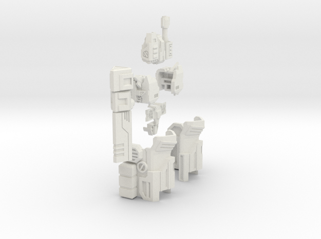 IDW autobot Megatron gear for (Ironfactroy) in White Natural Versatile Plastic