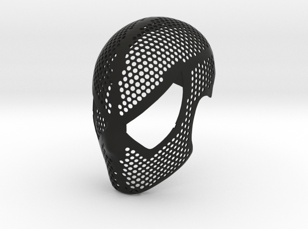 Black Suit Face Shell  - 100% Accurate Raimi Mask in Black Natural Versatile Plastic: Small