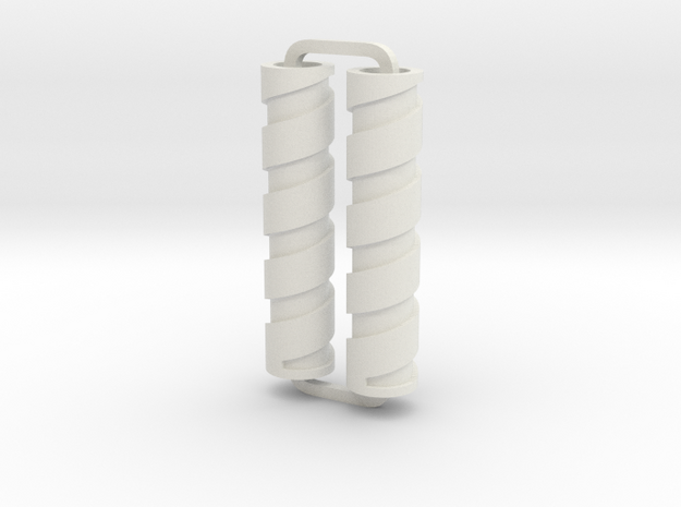 Slimline Pro spiral 03 lathe in White Natural Versatile Plastic