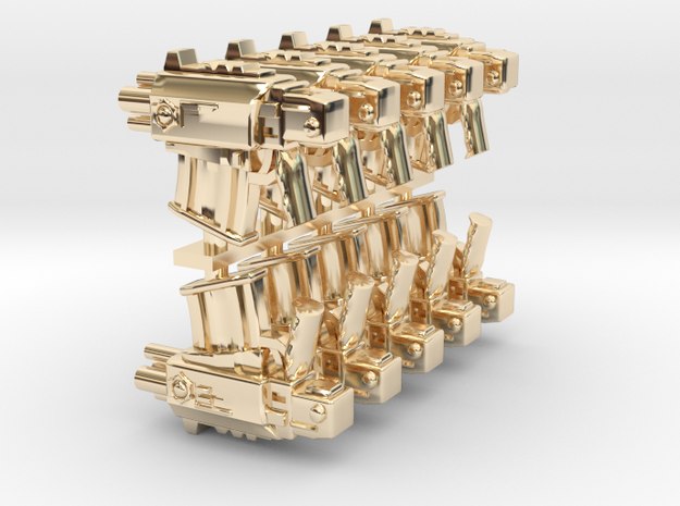 Shtormbolter SET10 in 14k Gold Plated Brass