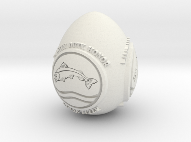 GOT House Tully Easter Egg in White Natural Versatile Plastic