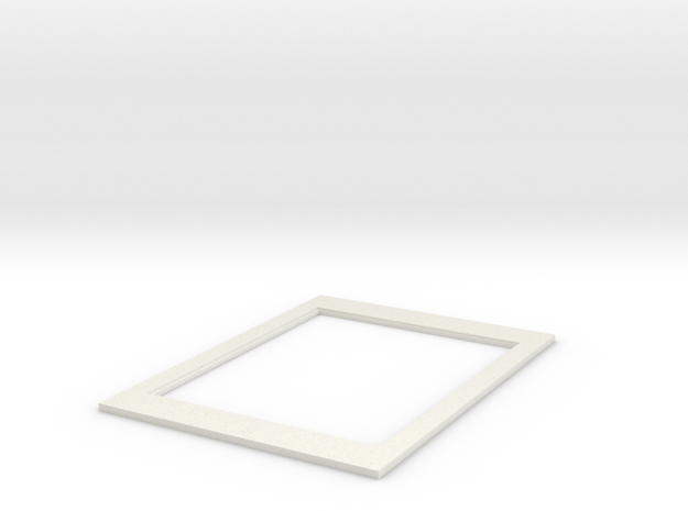 Ground Glass Holder Bottom in White Natural Versatile Plastic